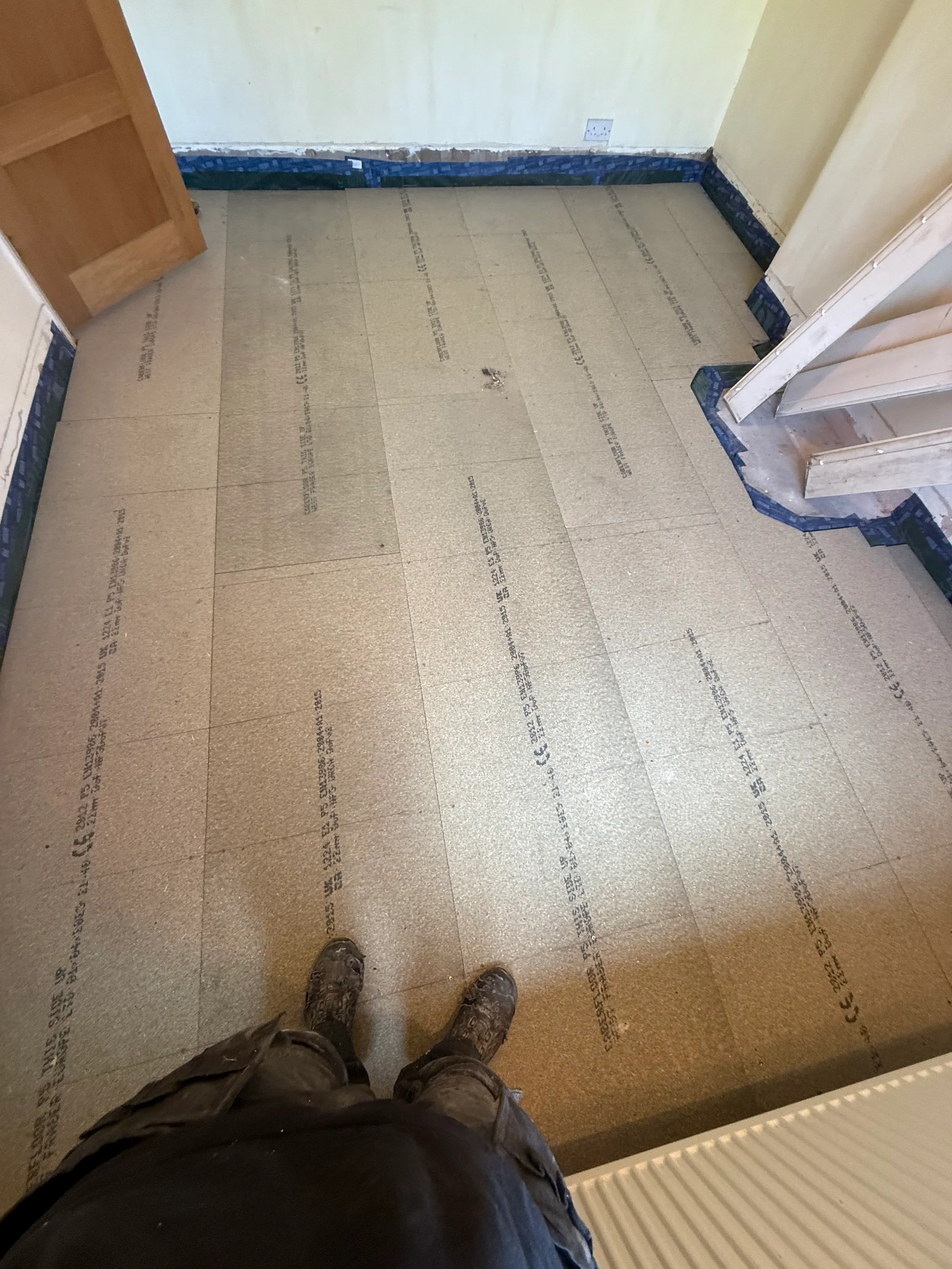 Floor insulation — Boarded over