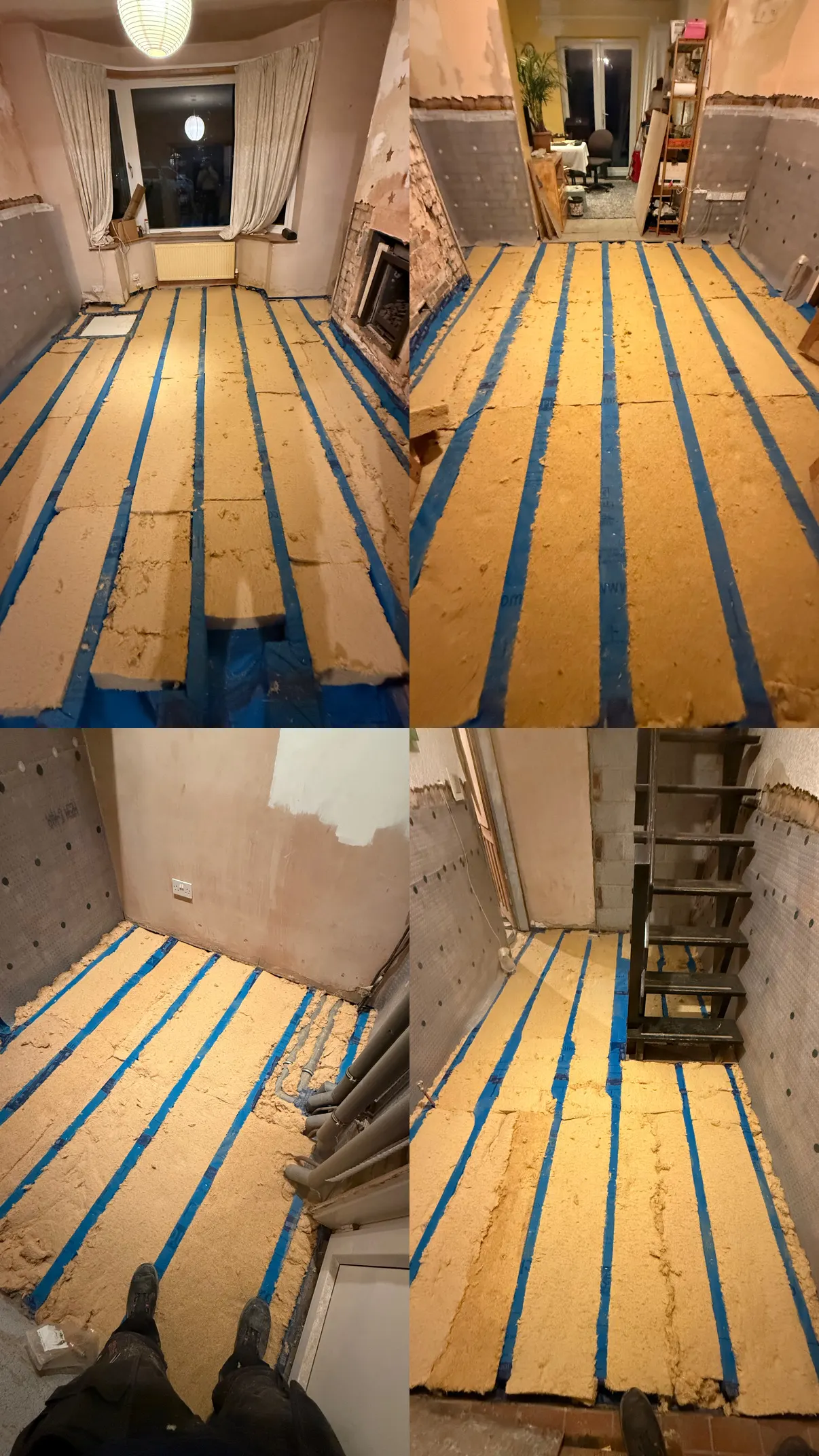 Floor insulation — Collage