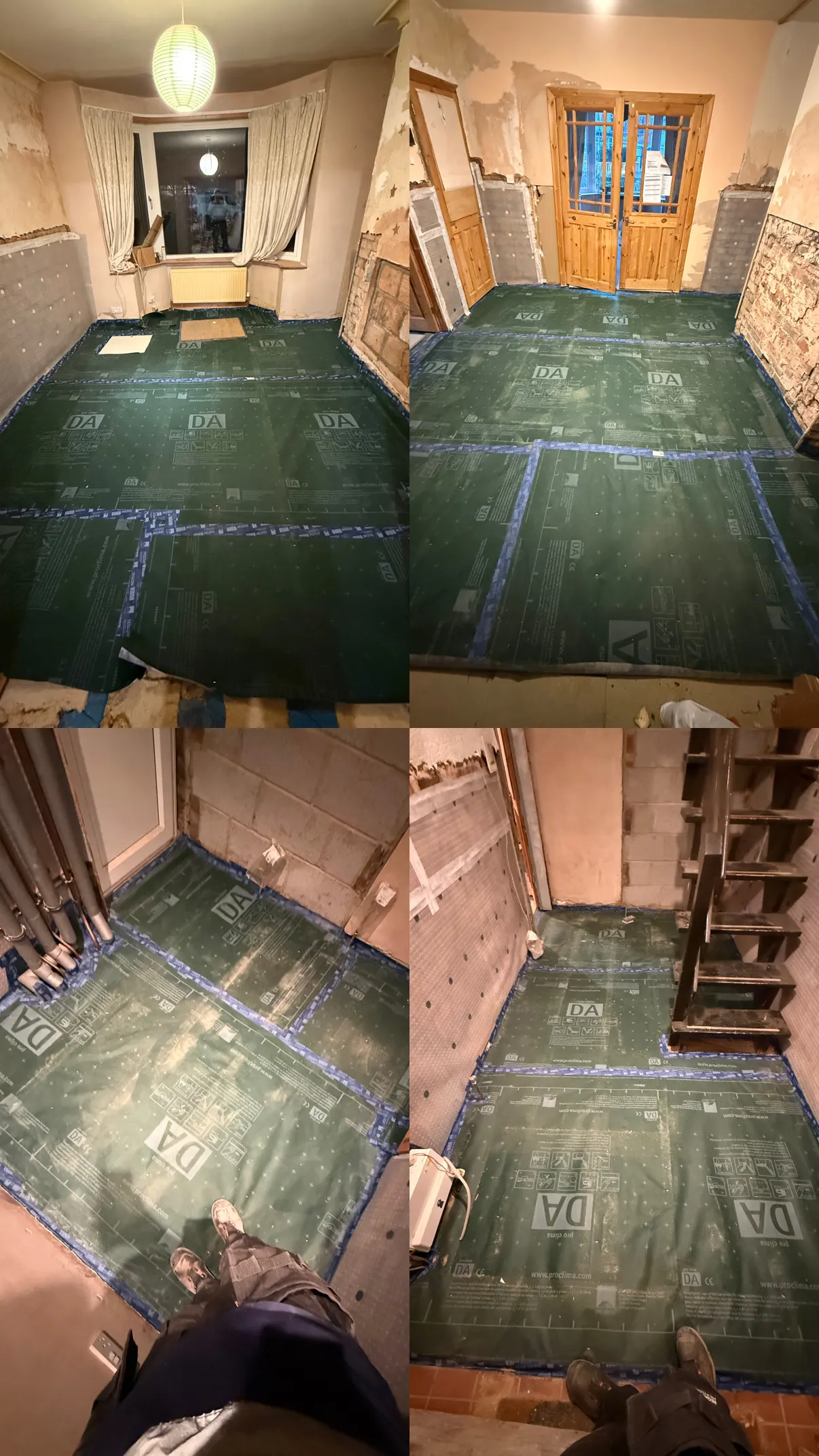 Floor insulation — Collage